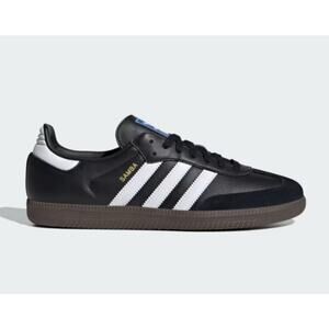 Adidas Women's 8 Core Black/Core White Samba OG Shoes BR29-15